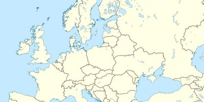 地図のアルバニアの場所が世界の