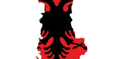 地図のアルバニアのフラグ