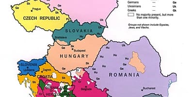 民族の地図アルバニア