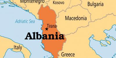 アルバニア国の地図
